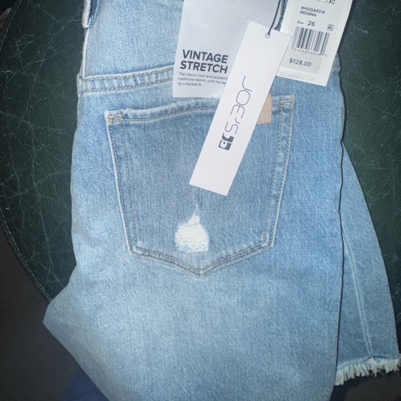 Joe's Jeans NWT $128 retail Light Blue Distressed Jean Shorts - Picture 2 of 4